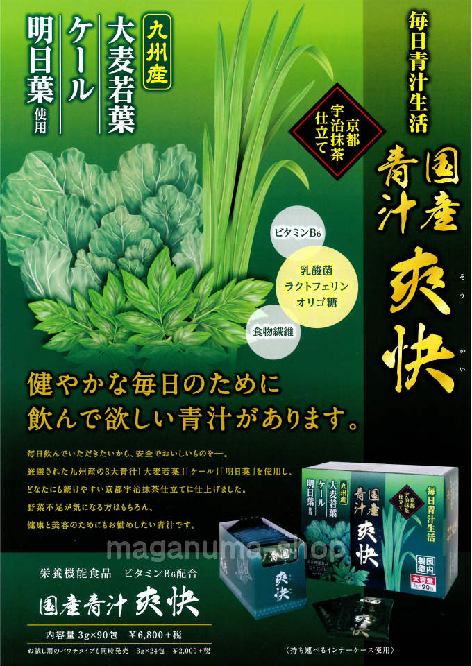 国産青汁 爽快 24包 大協薬品 栄養機能食品(ビタミンB6)